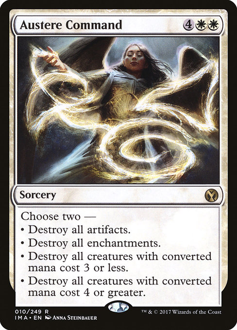 Austere Command - Iconic Masters Rare Card