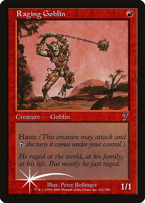 Raging Goblin - Seventh Edition Common Card