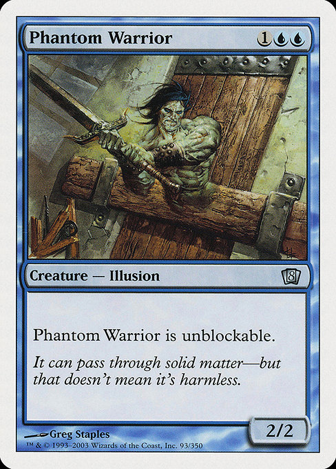 Phantom Warrior - Eighth Edition Uncommon Card