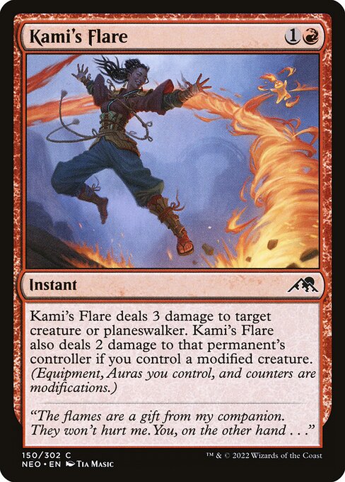 Kami's Flare - Kamigawa: Neon Dynasty Common Card