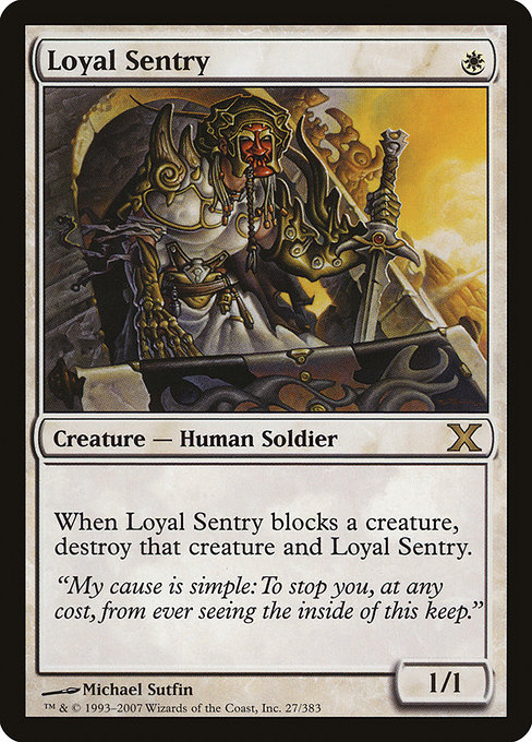 Loyal Sentry - Tenth Edition Rare Card