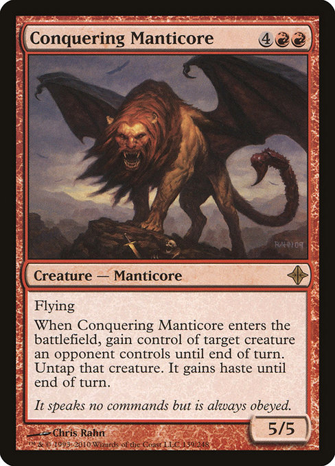 Conquering Manticore - Rise of the Eldrazi Rare Card