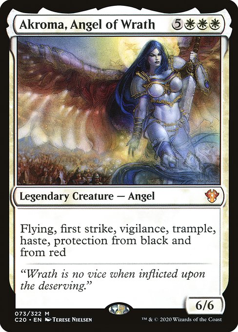 Akroma, Angel of Wrath - Commander 2020 Mythic Card
