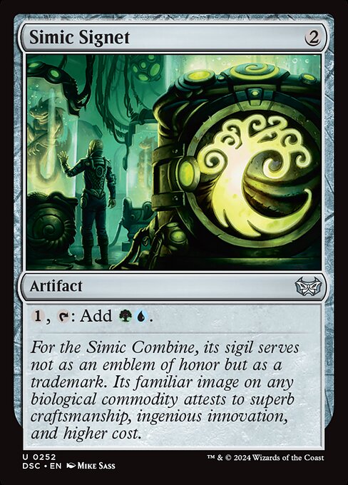 Simic Signet - Duskmourn: House of Horror Commander Uncommon Card
