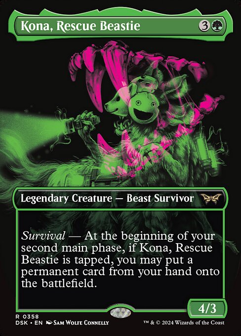 Kona, Rescue Beastie - Duskmourn: House of Horror Rare Card