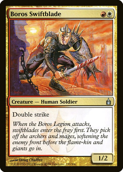 Boros Swiftblade - Ravnica: City of Guilds Uncommon Card