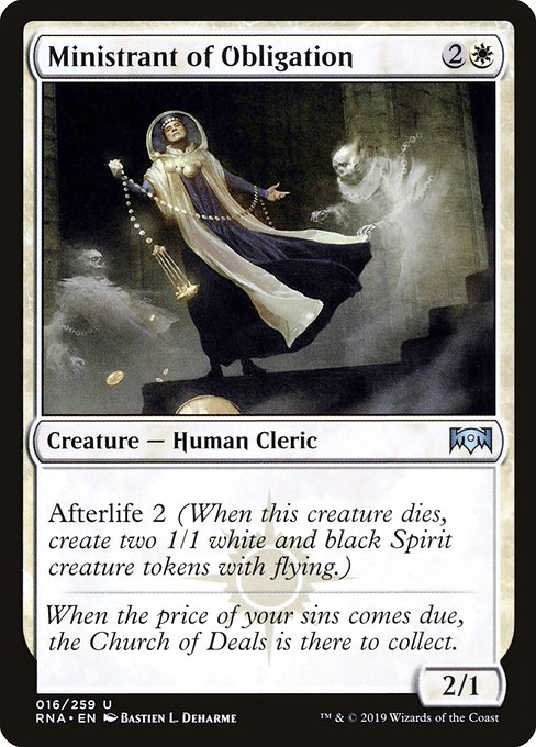 Ministrant of Obligation - Ravnica Allegiance Uncommon Card