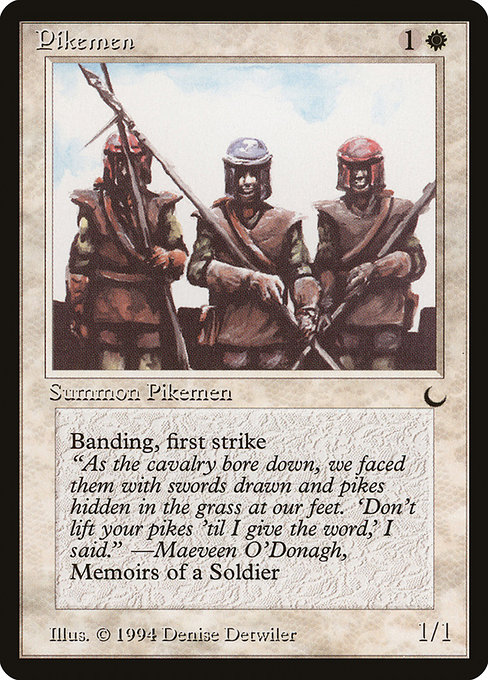 Pikemen - The Dark Common Card