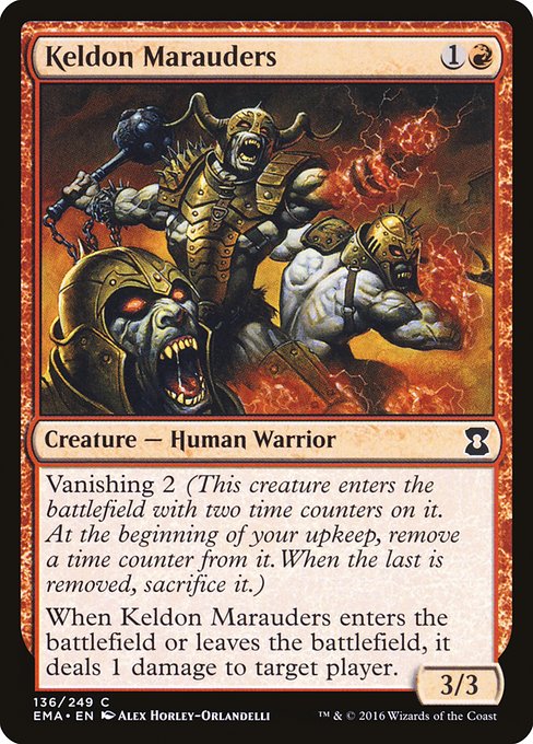 Keldon Marauders - Eternal Masters Common Card