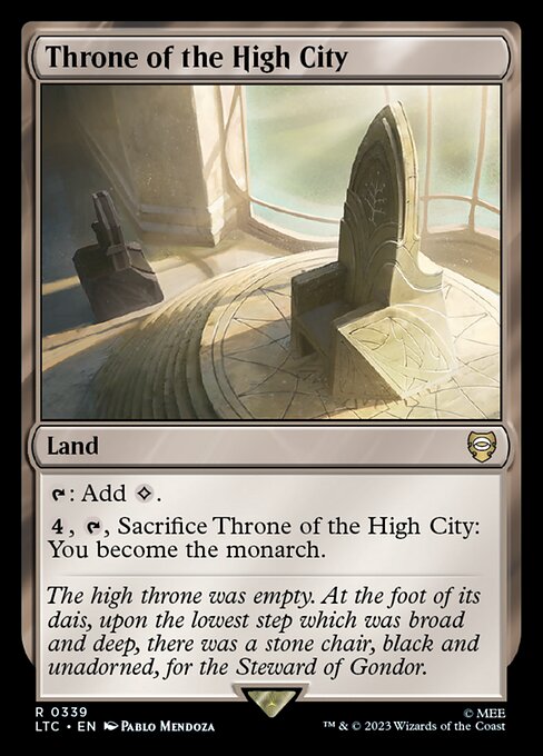 Throne of the High City - Tales of Middle-earth Commander Rare Card
