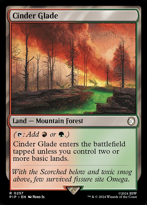 Cinder Glade - Fallout Rare Card