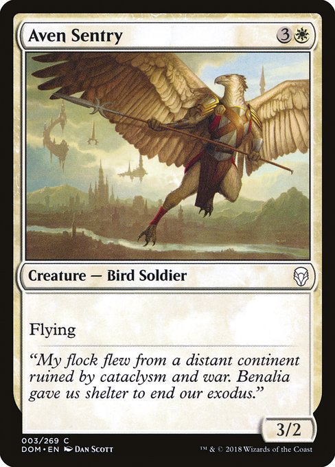 Aven Sentry - Dominaria Common Card