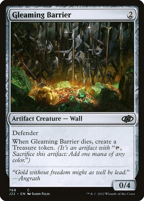Gleaming Barrier - Jumpstart 2022 Common Card