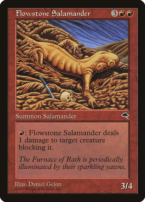 Flowstone Salamander - Tempest Uncommon Card