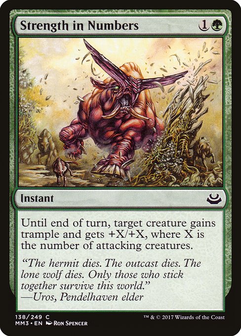 Strength in Numbers - Modern Masters 2017 Common Card