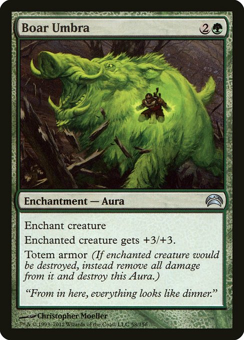 Boar Umbra - Planechase 2012 Uncommon Card