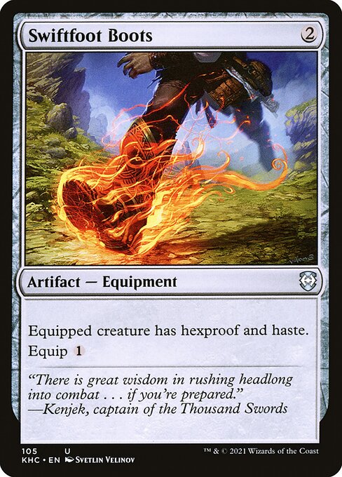 Swiftfoot Boots - Kaldheim Commander Uncommon Card