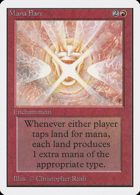 Mana Flare - Unlimited Edition Rare Card
