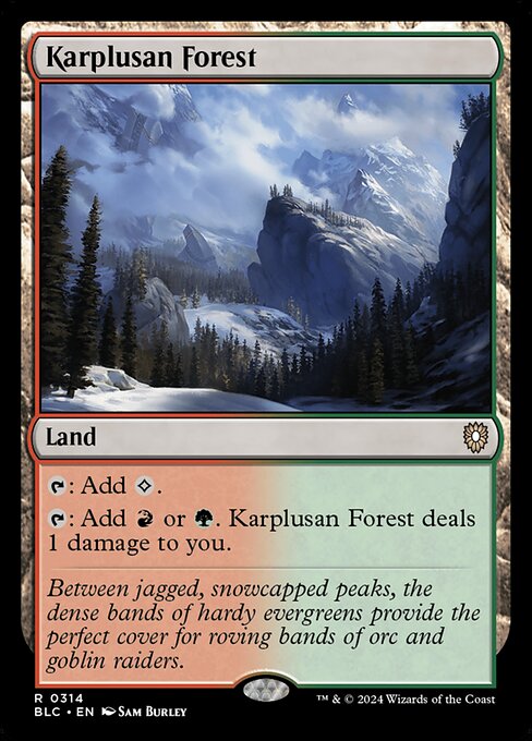 Karplusan Forest - Bloomburrow Commander Rare Card
