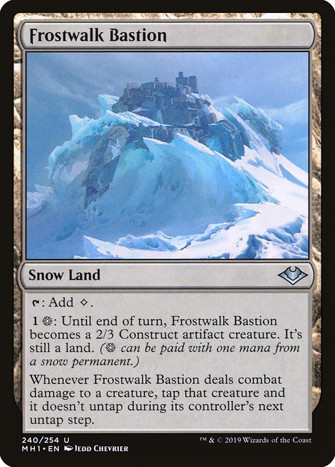 Frostwalk Bastion - Modern Horizons Uncommon Card