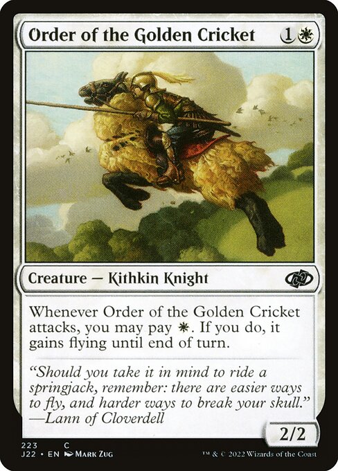 Order of the Golden Cricket - Jumpstart 2022 Common Card