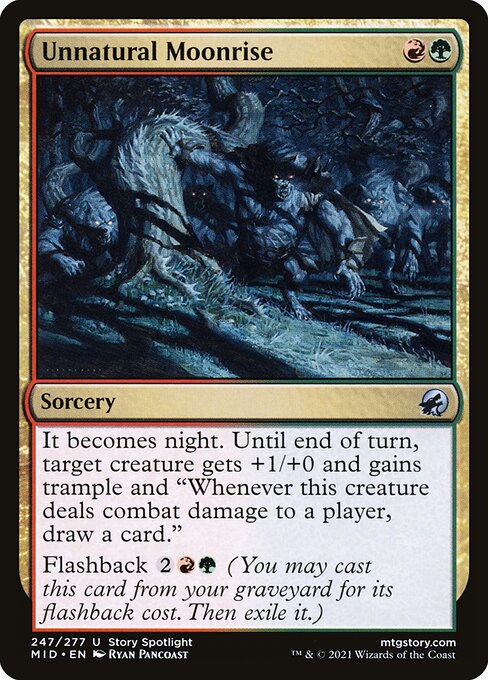 Unnatural Moonrise - Innistrad: Midnight Hunt Uncommon Card