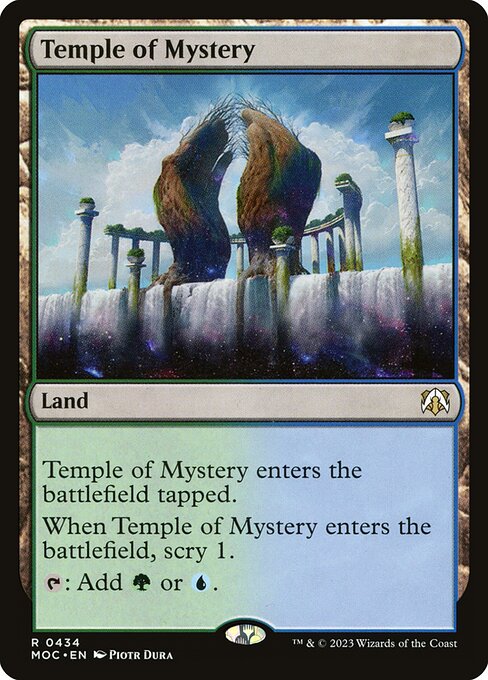 Temple of Mystery - March of the Machine Commander Rare Card