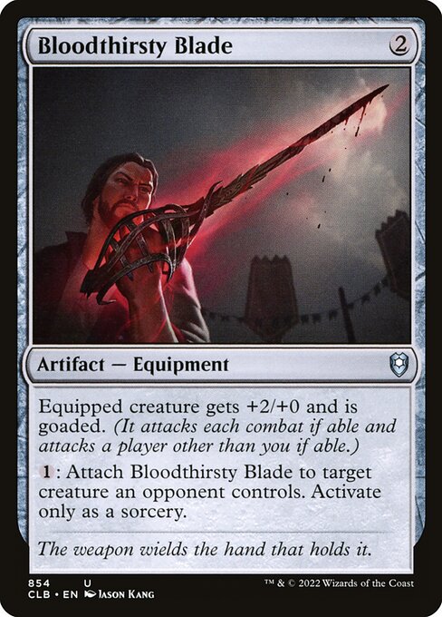 Bloodthirsty Blade - Commander Legends: Battle for Baldur's Gate Uncommon Card
