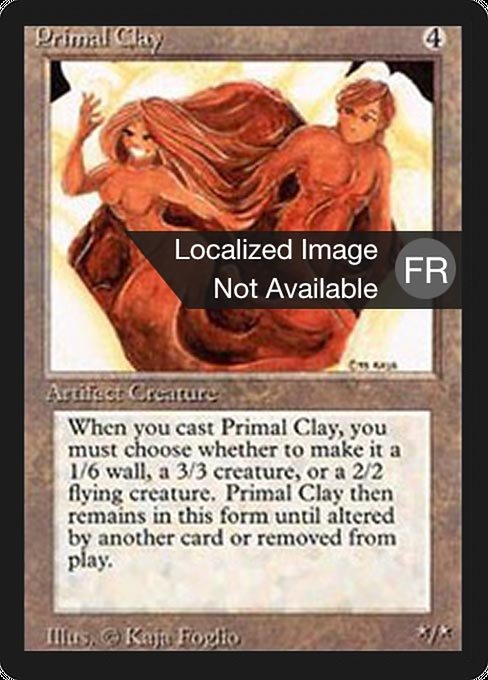 Primal Clay - Foreign Black Border Rare Card