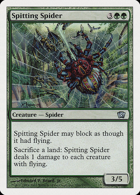 Spitting Spider - Eighth Edition Uncommon Card