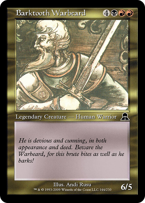 Barktooth Warbeard - Masters Edition III Common Card