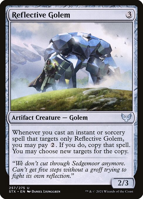 Reflective Golem - Strixhaven: School of Mages Uncommon Card