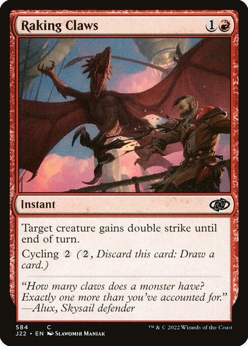 Raking Claws - Jumpstart 2022 Common Card