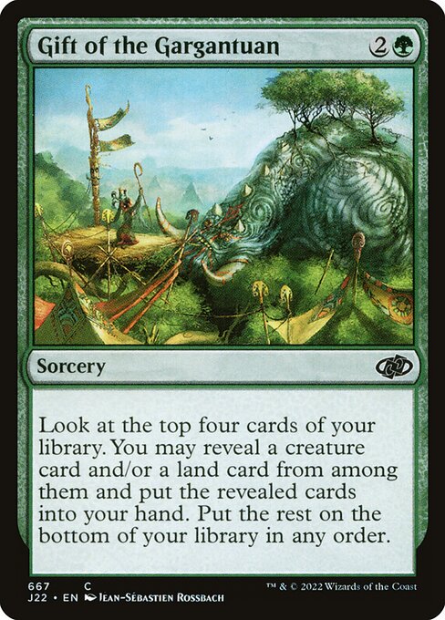 Gift of the Gargantuan - Jumpstart 2022 Common Card