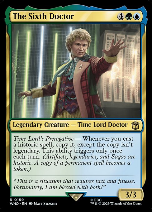 The Sixth Doctor - Doctor Who Rare Card