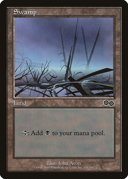 Swamp - Urza's Saga Common Card