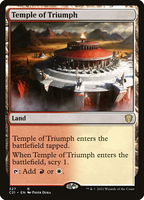 Temple of Triumph - Commander 2021 Rare Card