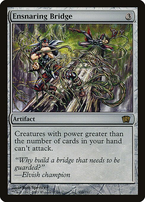 Ensnaring Bridge - Eighth Edition Rare Card