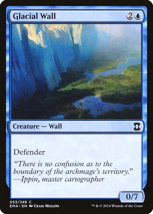 Glacial Wall - Eternal Masters Common Card