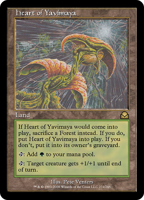 Heart of Yavimaya - Masters Edition II Rare Card