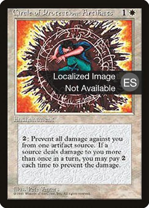 Circle of Protection: Artifacts - Fourth Edition Foreign Black Border Uncommon Card