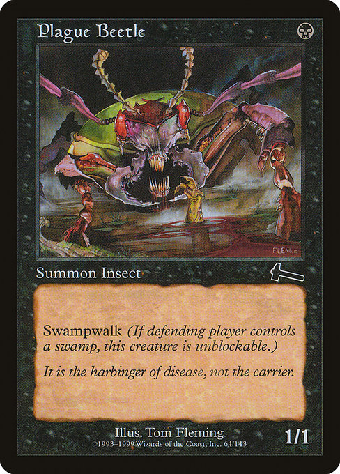 Plague Beetle - Urza's Legacy Common Card