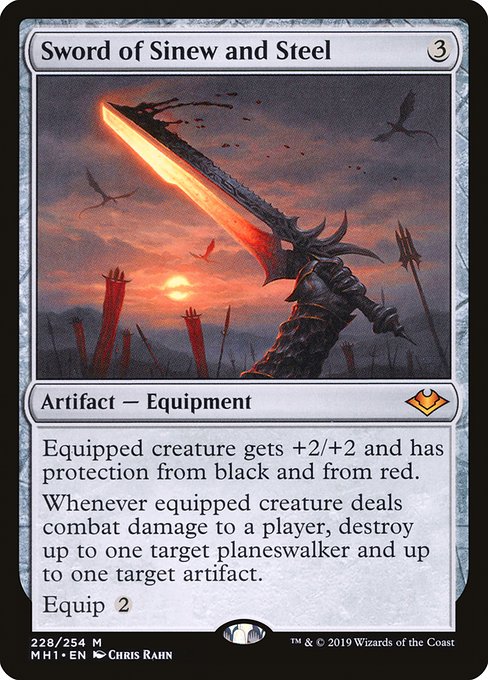 Sword of Sinew and Steel - Modern Horizons Mythic Card
