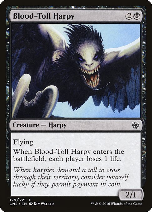 Blood-Toll Harpy - Conspiracy: Take the Crown Common Card