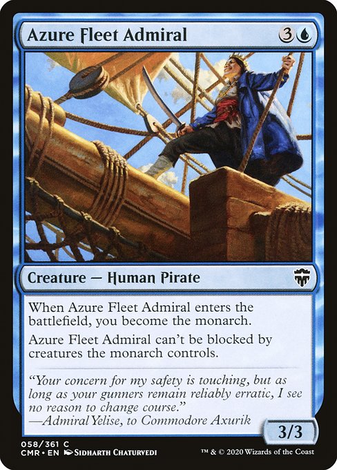 Azure Fleet Admiral - Commander Legends Common Card