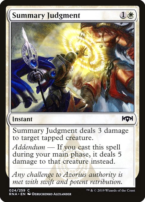 Summary Judgment - Ravnica Allegiance Common Card