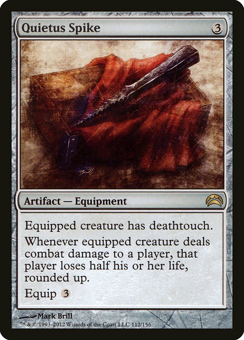Quietus Spike - Planechase 2012 Rare Card