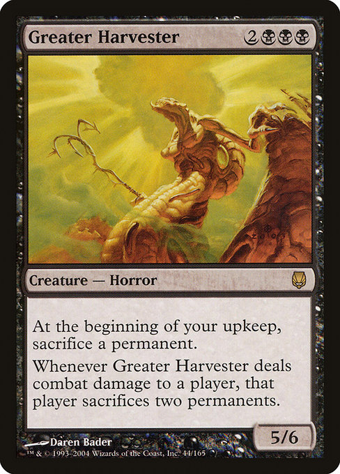 Greater Harvester - Darksteel Rare Card