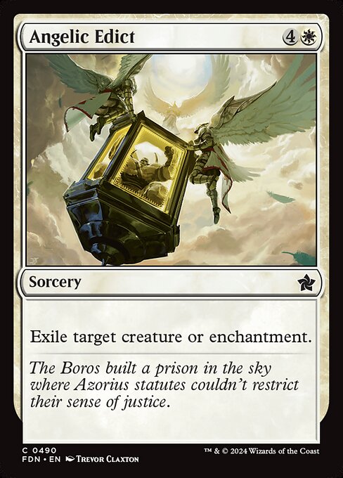 Angelic Edict - Foundations Common Card
