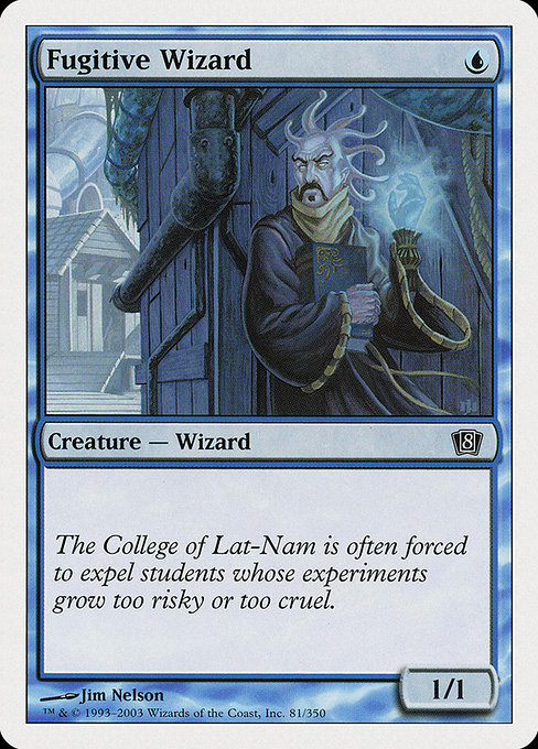 Fugitive Wizard - Eighth Edition Common Card